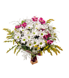 bouquet with spray chrysanthemums